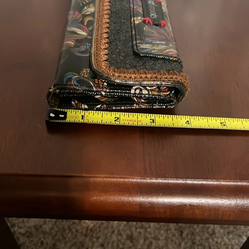 Sakroots Artist Circle Trifold Multicolor Bird Peace Canvas Women's Wallet